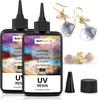 ButiResin UV Resin Highly Rapidly Curing Resin Large Capacity Compatible with No Hard Resin UV Resin Craft Handmade Liquid, Transparent, Liquid, 200g,