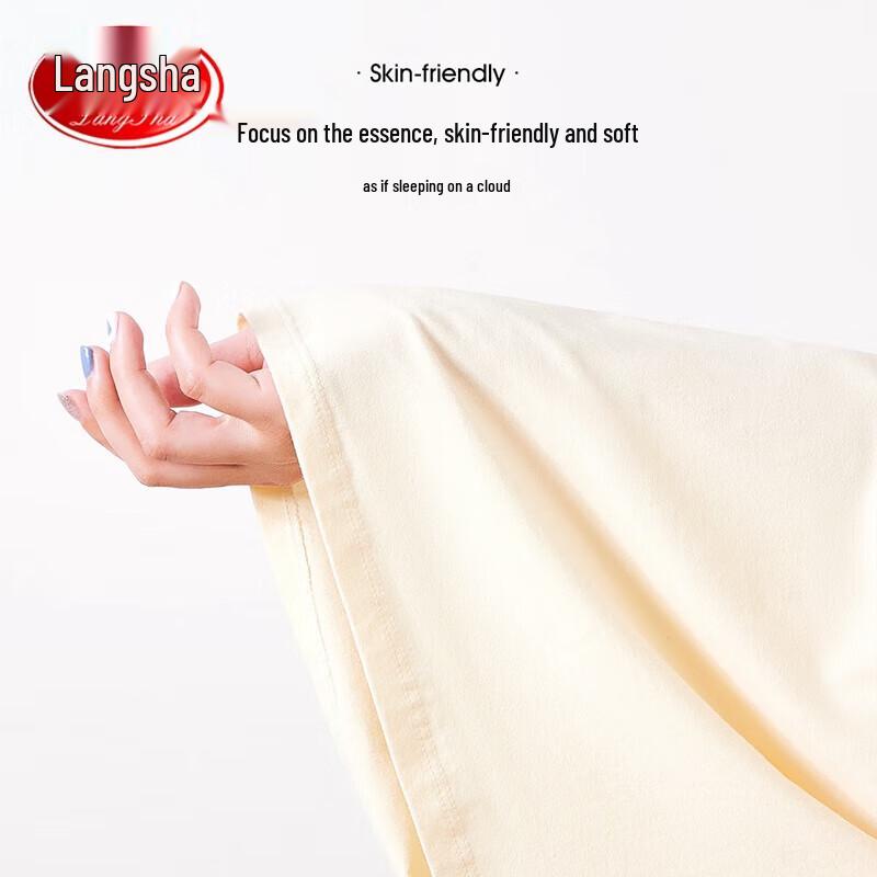 LANGSHA Летний пижамный комплект для девочек из чистого хлопка с коротким рукавом