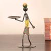 1pc Knick-knack Props Candle Holder Handmade Iron Romantic Candlelight Candlestick  Home Decor
