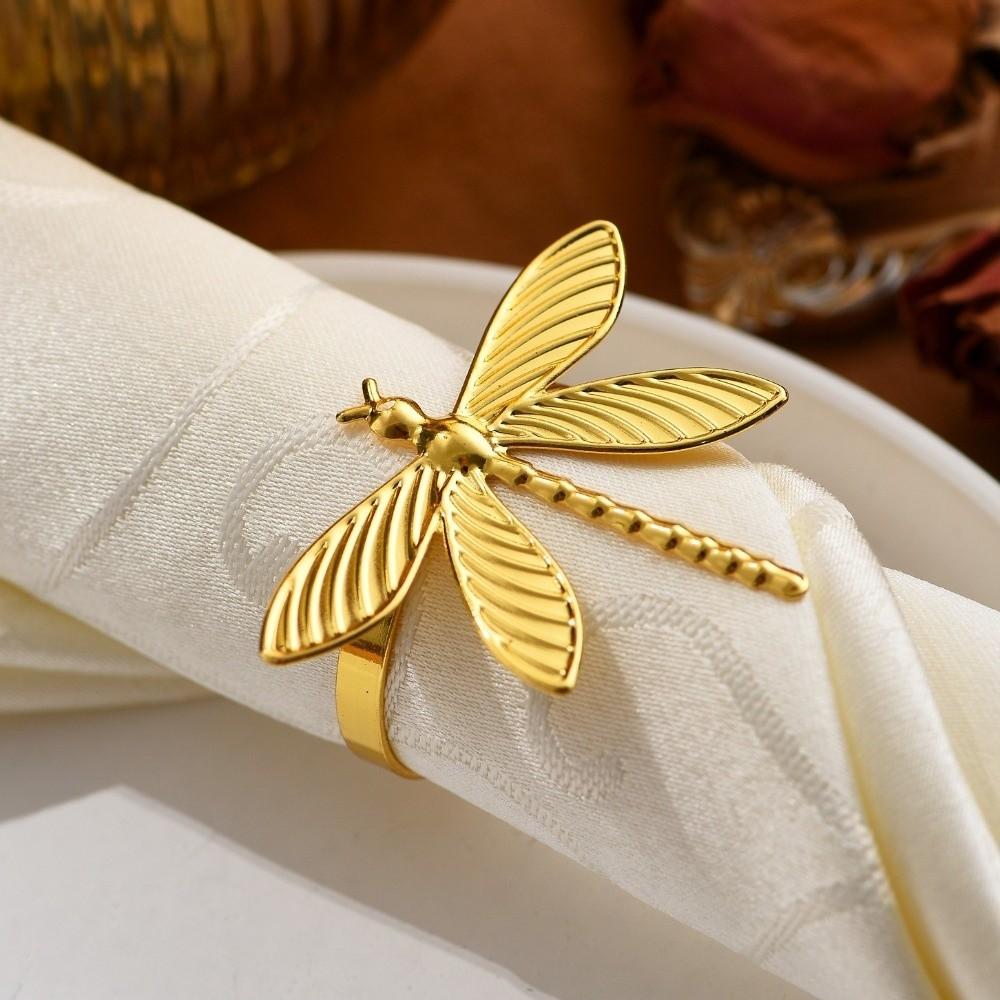 6 pieces/set Minimalist Napkin Holder Elegant Table Decorations Insect Napkin Buckle Banquet Dinner