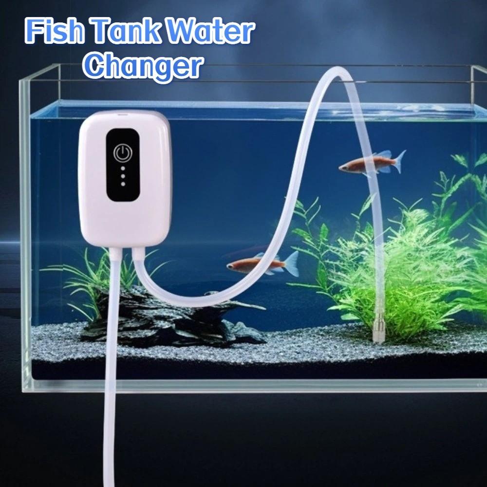Mute Fish Tank Water Changer Mini Electric Suction Drainer Siphon Pump  Aquarium Maintenance