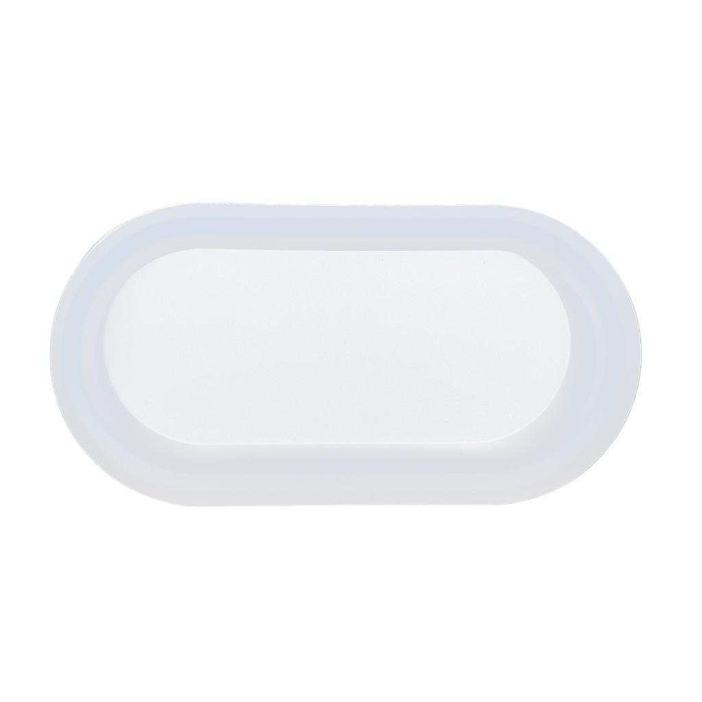 Silicone Mold Long Ellipse Smooth Easy Demolding Resin Mold for Jewelry Storage Box Flowerpot Gift
