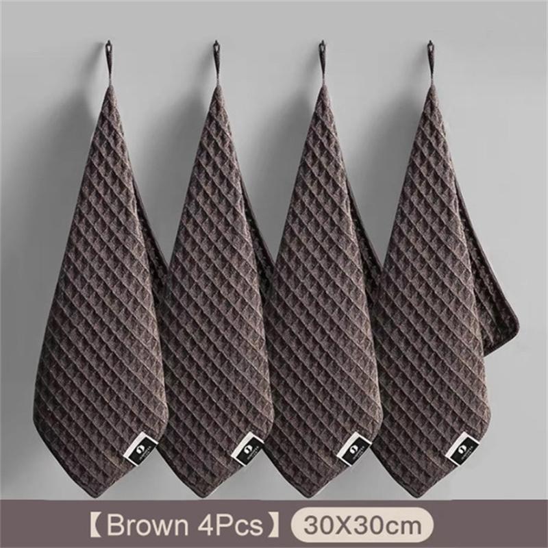 4Pcs Coffee Bar Cleaning Towels Super Absorbent Microfiber Cleaning Cloth Towel Home Barista Clean Tool Coffee Machine Cleaner