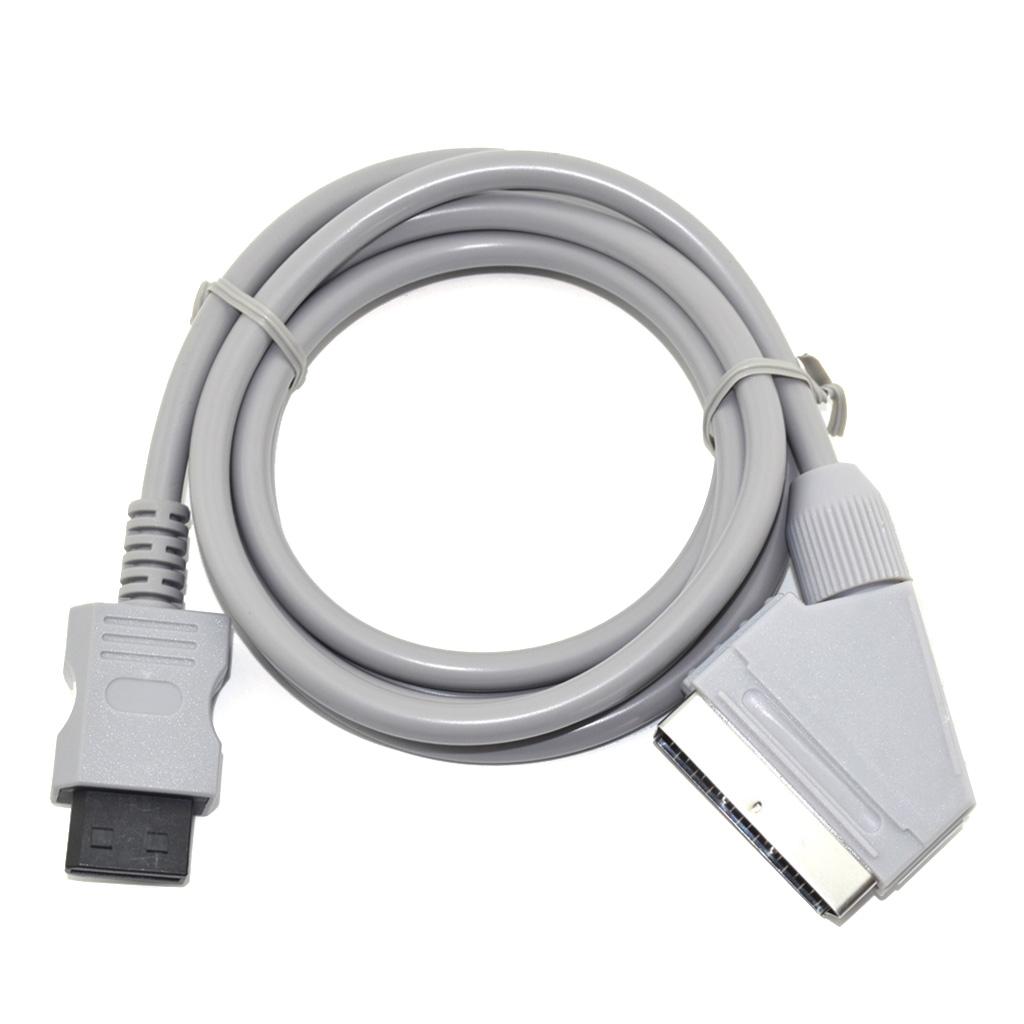 1,8 м RGB Scart Video TV AV шнур кабель совместим с Wii Wii-U видеоигры