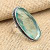 Aqua Apatite Gemstone 925 Sterling Silver Handmade Wonderful Jewelry Ring