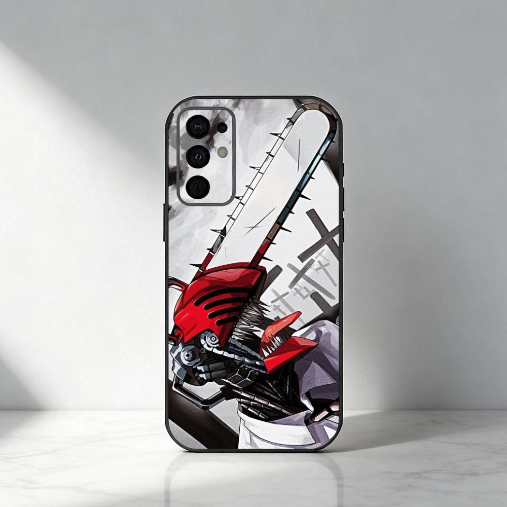 D-Denji C-Человек-бензопила Чехол для телефона Для Samsung S25,S24,S21,S22,S23,S30,Ultra,S20,Plus,Fe,Note,5G Черный чехол