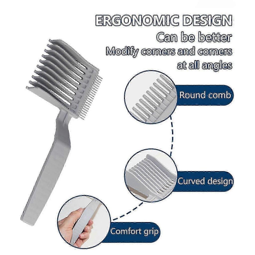 Professional Barber Fade Comb, Ergonomic Anti-Static Flat-Top Hair Cutting Comb for Precise Blending and Fading