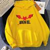 Angel Demon Printed Hoodies Men Women Casual Fashion Classic Autumn Winter O-Neck Long Sleeve Sweatshirts Fleece Pullover