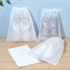 Shoe Dust Covers Non-Woven Dustproof Drawstring Clear Storage Bag Travel Pouch Shoe Bags Drying Shoes Protect Shoes
