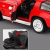 1:32 Corvette C2 Sting Ray Alloy Sports Car Model Diecasts Metal Classic Racing Car Vehicles Model Sound and Light Kids Toy Gift