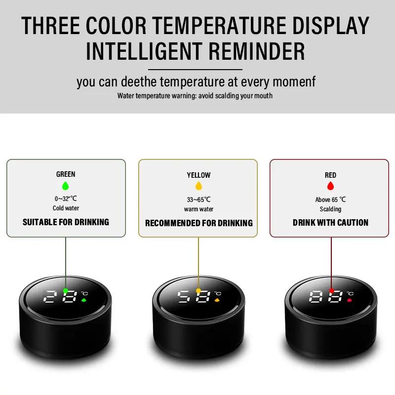 AASU1 1Pcs Car Smart Thermos Bottle With Temperature Display Coffee Cup Stickers For Mercedes-Benz CLA CES CLS SLK GLK CLK SLS CLG GLE