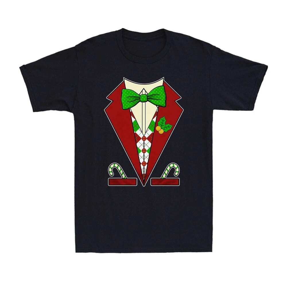 Christmas Tuxedo Shirt Funny Santa Tuxedo Christmas Party Gift Men's T-Shirt
