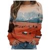 2022 Женская футболка с длинным рукавом с пейзажем, верхняя одежда, уличная мода, женская футболка с графическим принтом, женская осенняя одежда