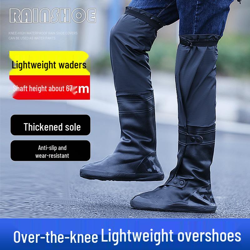 Нескользящие водонепроницаемые резиновые сапоги выше колена и комплект вейдерсов для мужчин и женщин