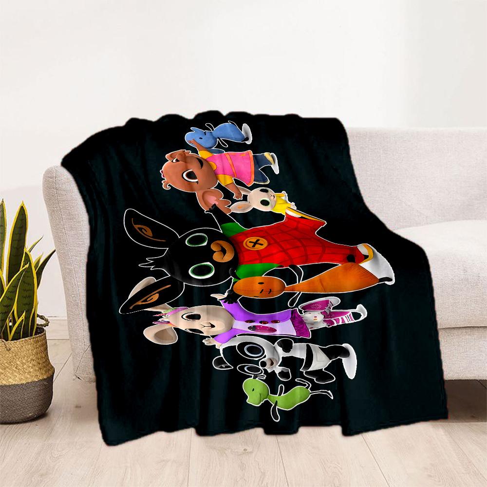 Bing's Birthday Celebration Blanket Ultra-Soft Perfect for Picnics Couch Office Chair for All Seasons Modern Unique Gift for Family and Friends Campin