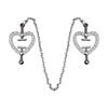 QKKQ Heart Shaped Nipple Clamps Metal Breast Clips Romantic BDSM Nipple Clamps Breast Bondage Sex Toys for Women Men