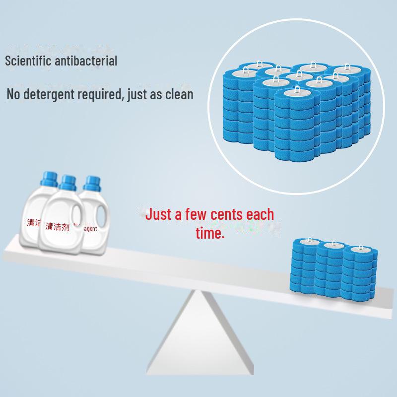 Настенный одноразовый туалетный ершик со сменной головкой — отсутствие мертвых углов для эффективной уборки