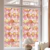Stained Glass Rainbow Window Privacy Film Decorative Sun Blocking Glass Clings Colorful Static Coverings Decals for Home Glass Door
