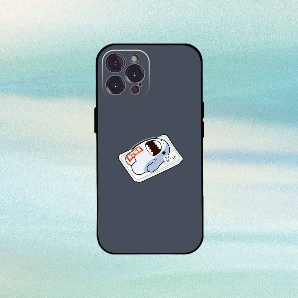 Мультяшный Милый Чехол-Акула Для Телефона iPhone17,16,15,14,13,12Plus,Pro Max,XS,5G Мягкий Силиконовый Черный Чехол