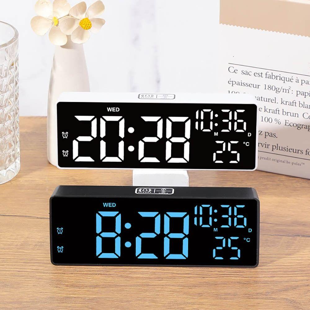 Temperature Alarm Clocks Date Display Table Clock New Digital LED Clocks  for Bedroom