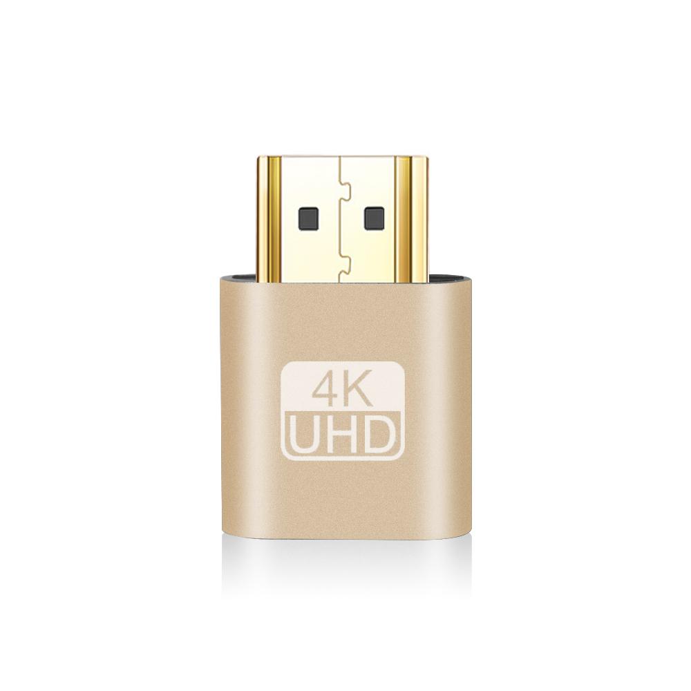 HDMI-совместимый адаптер виртуального дисплея 4K DDC EDID с заглушкой, эмулятор дисплея, чит-адаптер, поддержка 1920x1080P для майнинга Bitcoi