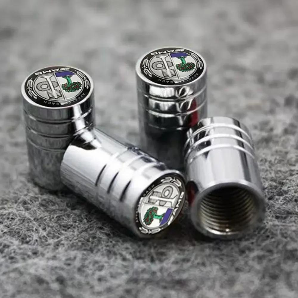C200 E200 New 2025 For Mercedes Benz 4pcs Metal Plating Car Truck Bicycle Tire Valve Caps Rim Stem Cap Valves For Mercedes Benz