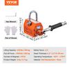 VEVOR Magnetic Lifter, 220 lbs/100 kg Pulling Capacity, 2.5 Safety Factor, Neodymium & Steel, Lifting Magnet with Release, Permanent Lift Magnets