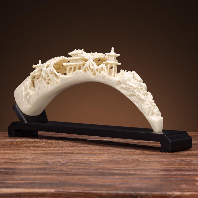 Ivory Chinese-Inspired TV Cabinet & Wine Storage for Living Room