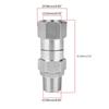 Аксессуар для мойки высокого давления 3/8'' NPT Наружная резьба/M22 14 мм Поворотное соединение Нержавеющая сталь Быстросъемный соединитель Антикоррозийный