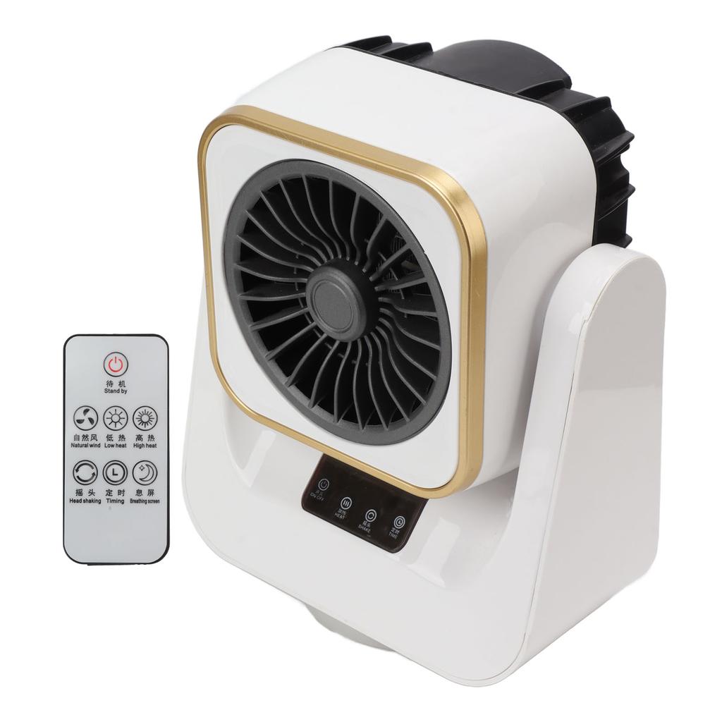 Electric Heater Fast Heating Adjustable Remote Control Portable Mini Indoor Fan Heater EU Plug 220V