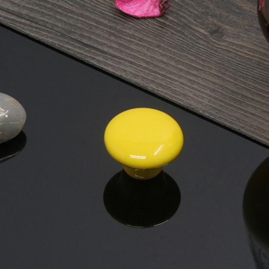 Красочные керамические ручки шкафа 32 мм, круглые антикоррозийные аксессуары, гладкие ручки ящика для шкафа