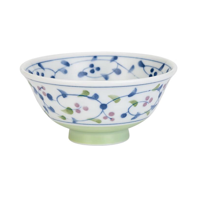 Changbaosen Japanese Underglaze Tang Grass Ceramic Rice Bowl