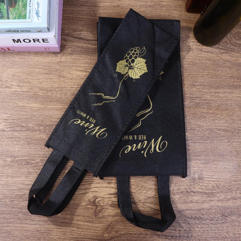 1 шт. Одно/Двухветвевые нетканые подарочные сумки-тоут Упаковка для красного вина Тканевая сумка для хранения Многоразовые мешочки Вечеринка