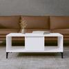 821070 vidaXL Coffee Table High Gloss White 90x50x36.5 Cm Engineered Wood