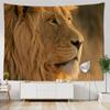3D гобелен с рисунком льва, гобелен с африканскими животными, украшение стены, коврик для йоги, скатерть, пляжное полотенце