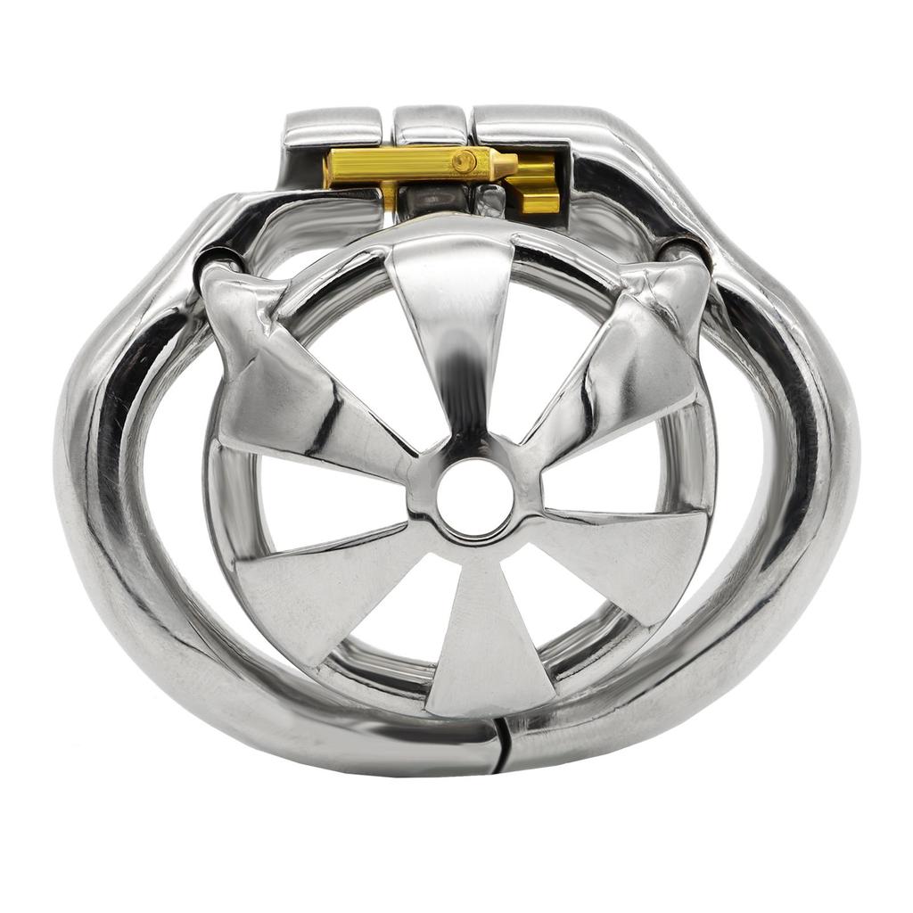 Супермаленькое мужское устройство целомудрия из нержавеющей стали, эргономичная клетка для члена с опорным кольцом, кольцевой замок на пенисе, пояс верности с невидимым замком M146