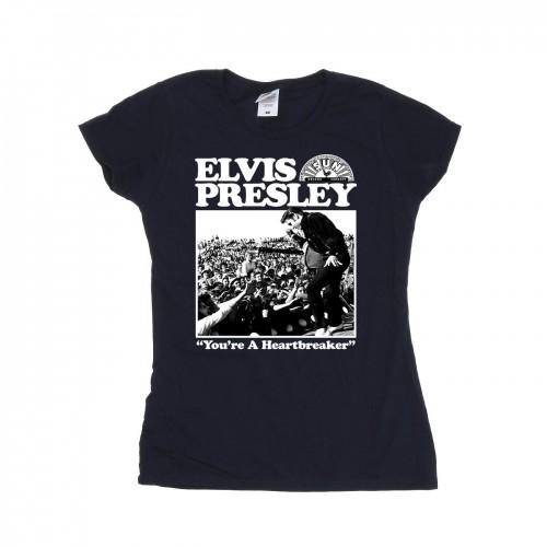 Elvis Womens/Ladies A Heartbreaker Cotton T-Shirt