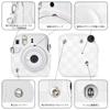 Чехол HIYQIN Texture Instax Mini 12 для Instax Mini 12 Чехол для камеры Fujifilm Instax 12 Чехол для камеры Instax Mini 12 с плечевым ремнем из искусственной кожи «3D Series»