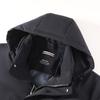Men's Warm Hooded Down Jacket with Detachable 90% Goose Fleece Inner Tank