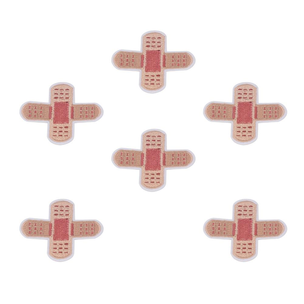 10pcs Bandage Design Iron On Patch Cross Shape Applique Patch Funny Embroidered Patch For DIY