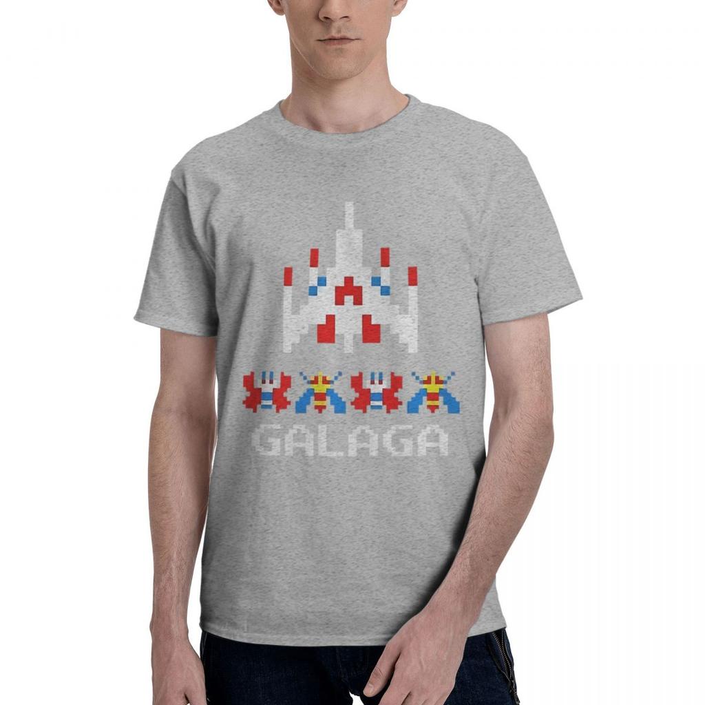 Аркадная игра Galaga 100% Хлопок Повседневные Дышащие Удобные Винтажные Футболки для Футбола 2025 Мужские Топы