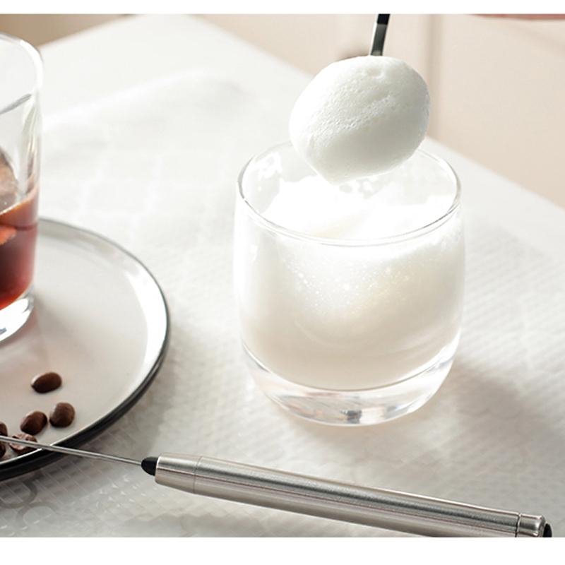 Электрический венчик для молока, сливок для кофе, миксер для взбивания, мини-мешалка с мини-ручкой, практичный кухонный инструмент для приготовления пищи