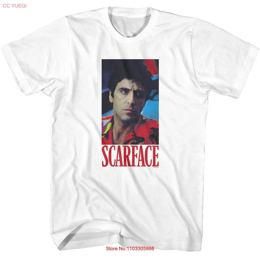 Scarface Small White Adult T Shirt Vintage Streetwear Designer Clothes Graphic Comfortable Versatile Homme Slightly