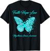Butterfly Faith Hope Love Myasthenia Gravis Awareness T-Shirt
