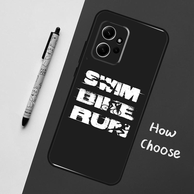Триатлон Три Лайф Плавание Велосипед Бег Для Xiaomi Redmi Note 12S 11S 10S 9S Note 12 8 9 10 11 Pro Чехол Для Redmi 12 9 C 10C