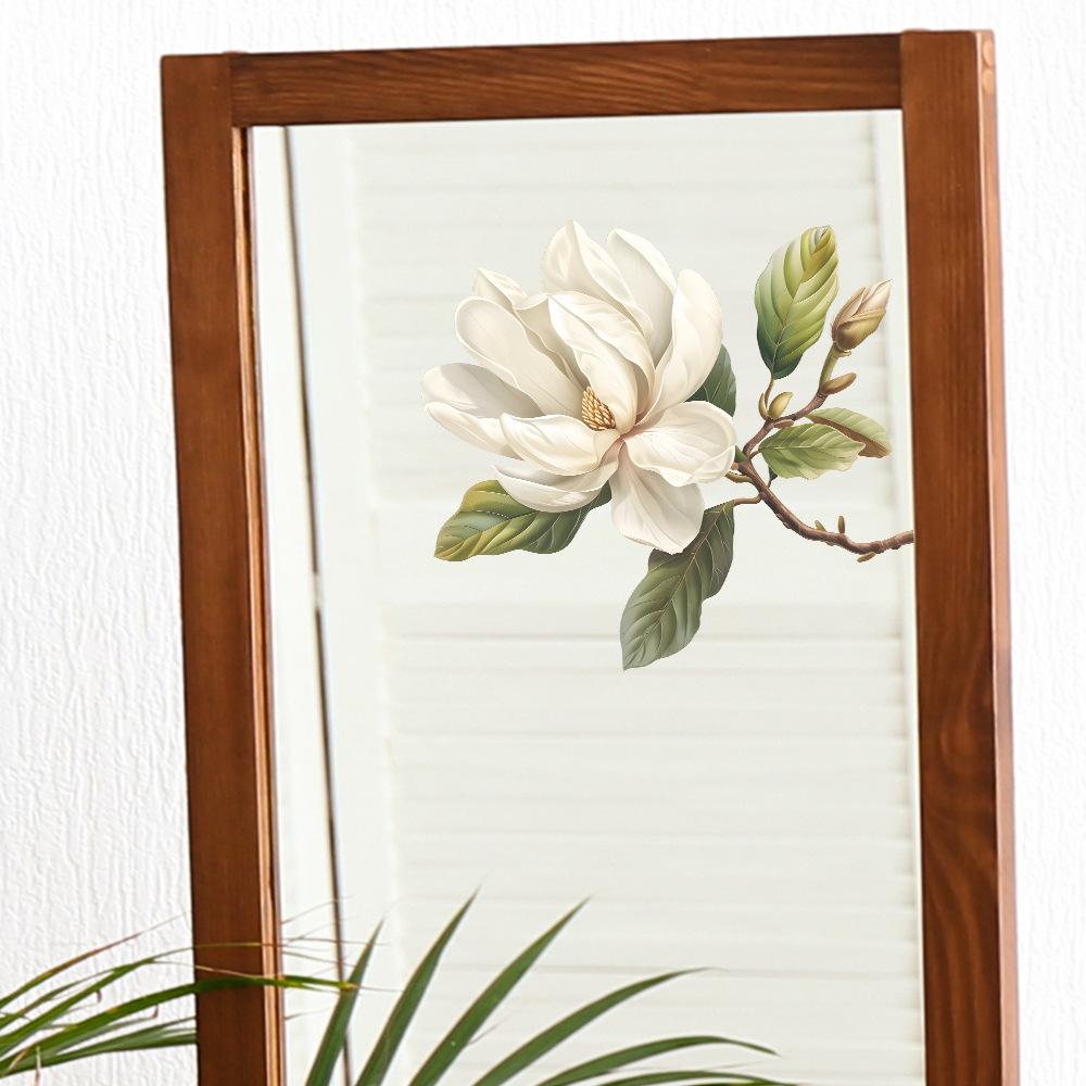 Fun-f136 Magnolia Glass Doors and Windows Home Landscaping Decorative Window Stickers Electrostatic Uv