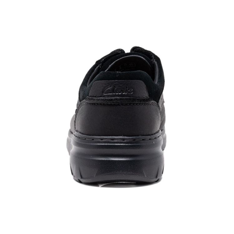Clarks Кожаные Минималистичные Нескользящие Прочные Повседневные Туфли Мужская Обувь Черный 26163237