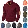 Men's Standing Collar Sweatshirt Is Outdoor Casual Sweaters Tops