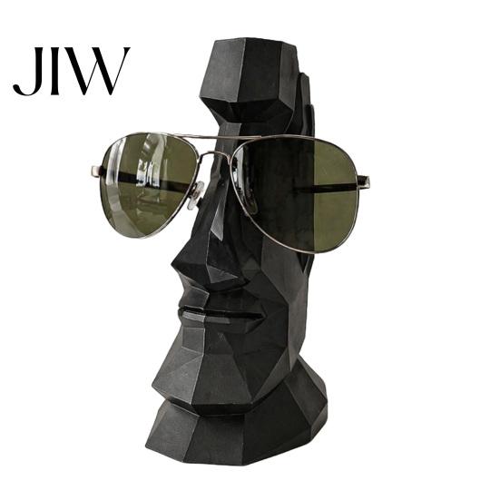 Fine Carving Ornament Hand Carved Eyeglass Holder, 3D Printed Nose Shaped Stand, Unique Artistic Home Figurine Decorative Display Rack, for