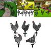 Искусственные статуи куриц, колышки для газона на заднем дворе, декор двора с курицей, садовый декор, украшение
